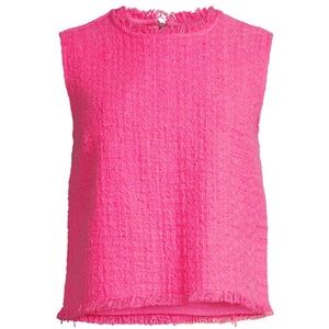 Frances Valentine Pink Textured Blouse